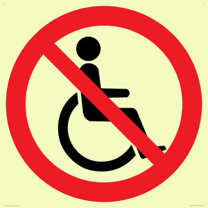 P914 Prohibition: No disabled access
